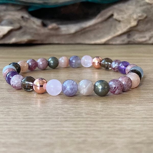 Empath Protection and Support Gemstone Bracelet 