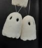 Wee Woolly Ghostie - needle felted hanging ghost decoration - Image 8