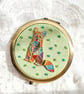 Mosaic Fox Double-sided Pocket Mirror