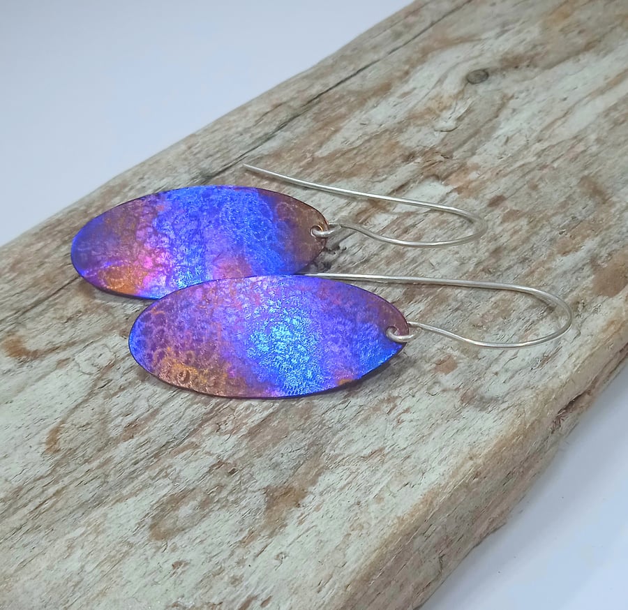  Handmade Coloured Titanium Earrings - UK Free Post