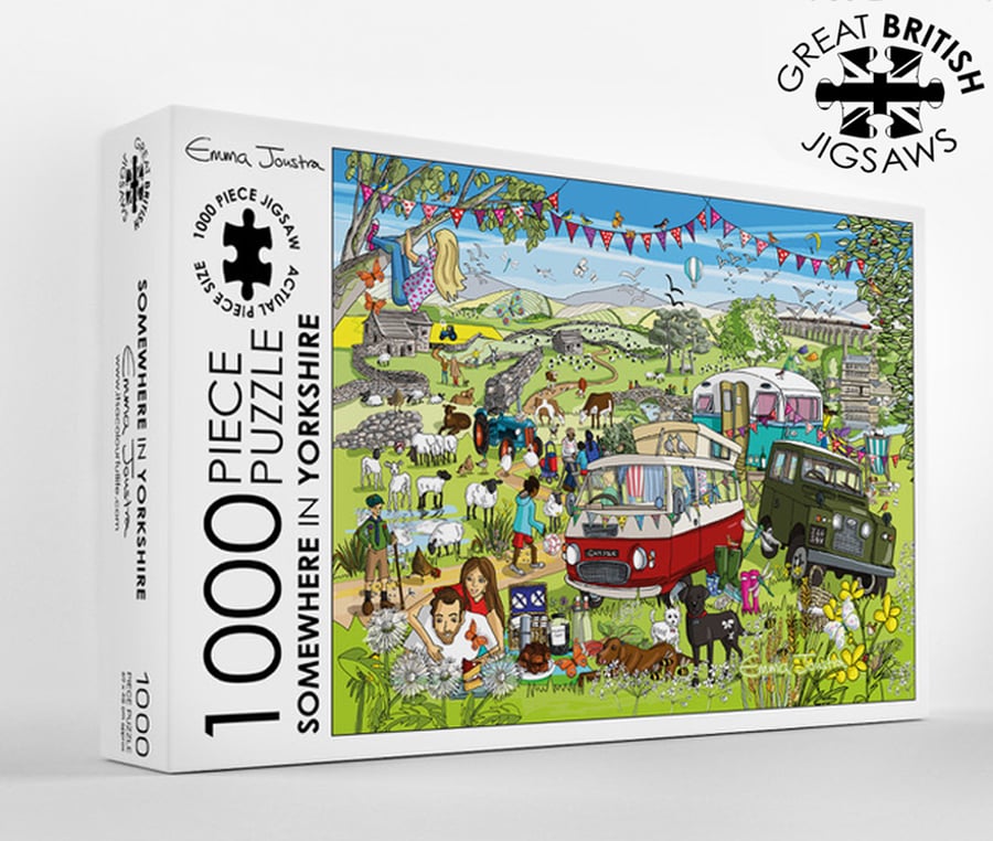 Somewhere in Yorkshire 1,000 piece jigsaw puzzle designed and made in the UK