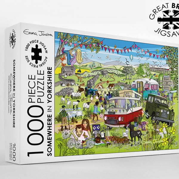 Somewhere in Yorkshire 1,000 piece jigsaw puzzle designed and made in the UK