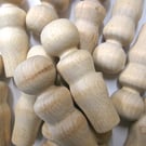 50 x Wooden Peg Dolls Lady Princess bride 5.9cm