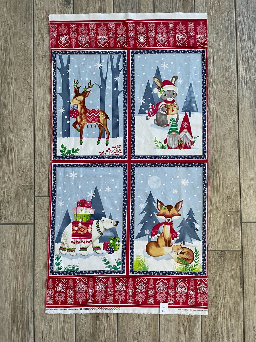 Nordic Forest Fabric Panel by Blank Quilting