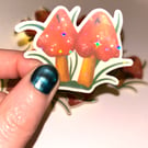 Cute Sparkly Mushroom Sticker 