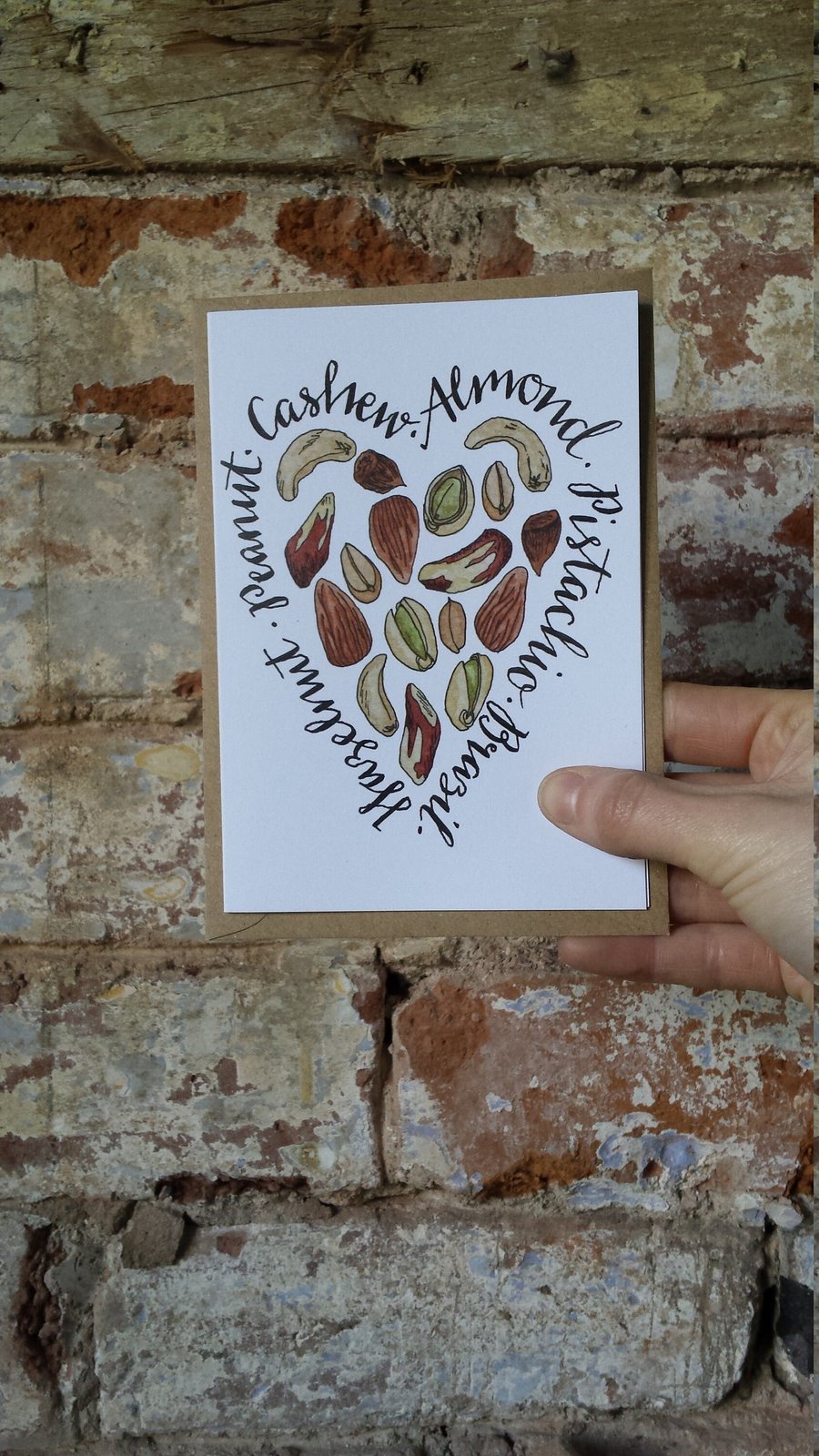 Nuts about You! card by Alice Draws The Line, for an Anniversary, Valentines day