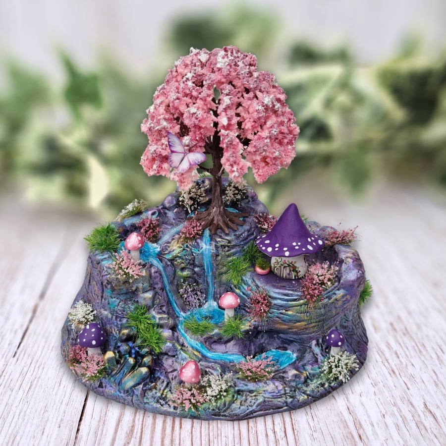 Miniature Fantasy Landscape Sculpture