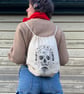 Third Eye, hand printed drawstring backpack - Image 2