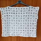 Crochet top, White, Boho, Granny Squares 