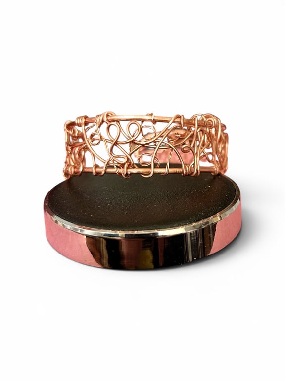 Adjustable Solid Copper Cuff L-XL 
