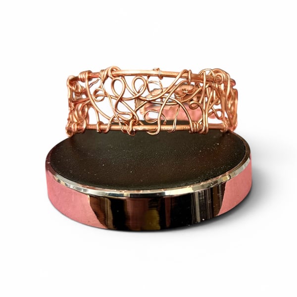 Adjustable Solid Copper Cuff L-XL 