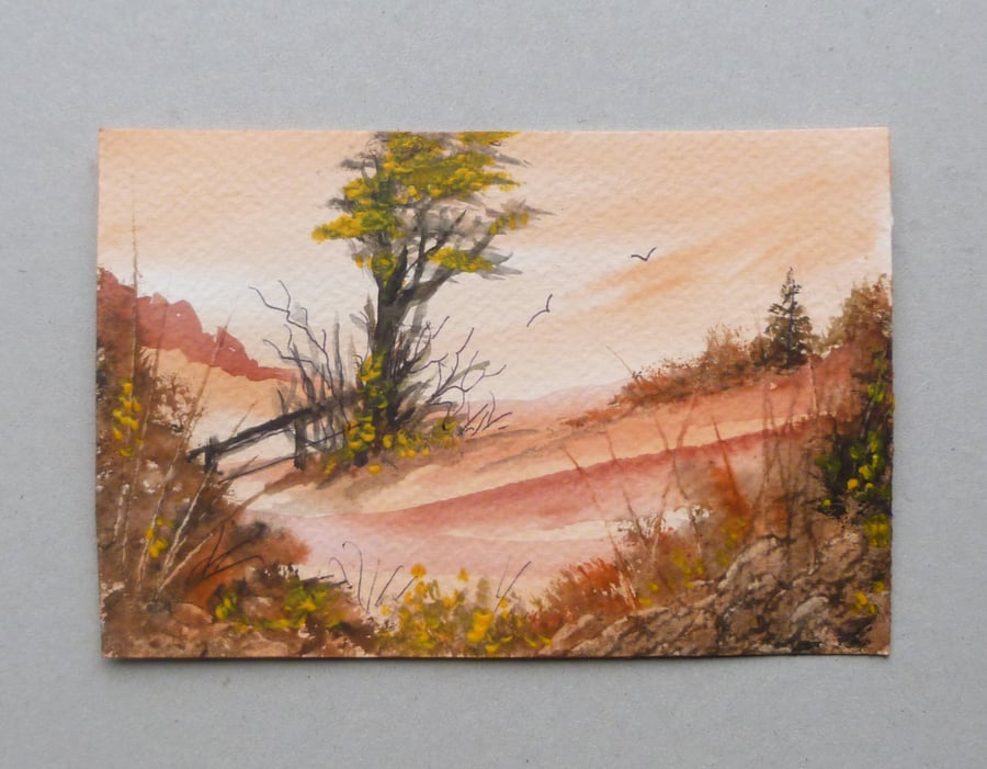 original art watercolour painting ( ref F 831 C4 )