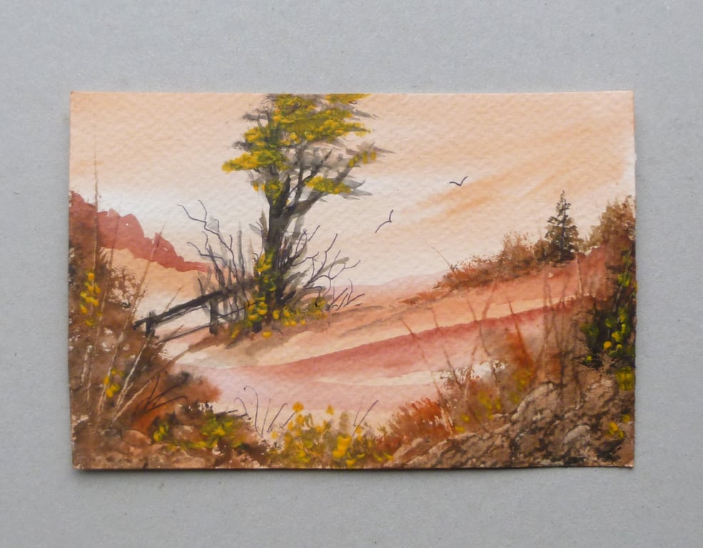 original art watercolour painting ( ref F 831 C4 )