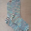 Socks, hand knitted, LARGE adult size 9-11