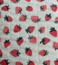 Strawberry Print Quilted Fabric Book Sleeve - Paperback Size  - Image 3