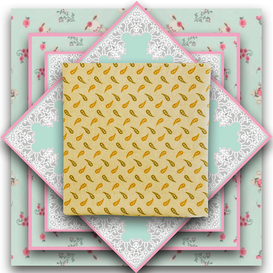 Tiny Paisley Print Fat Quarter