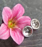 Minimalist silver star studs, celestial earrings, star lover gift - Image 1
