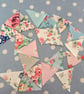 8ft elasticated Cath kidston cotton fabric bunting  - Image 1