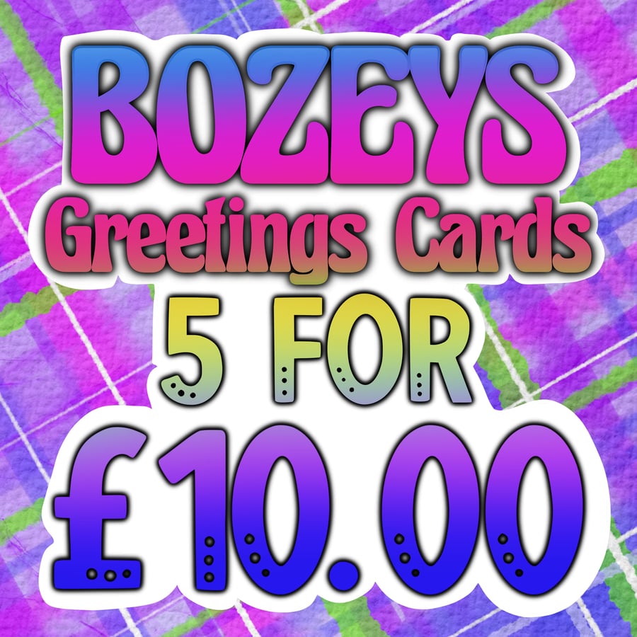 Special offer - choose any 5 cards