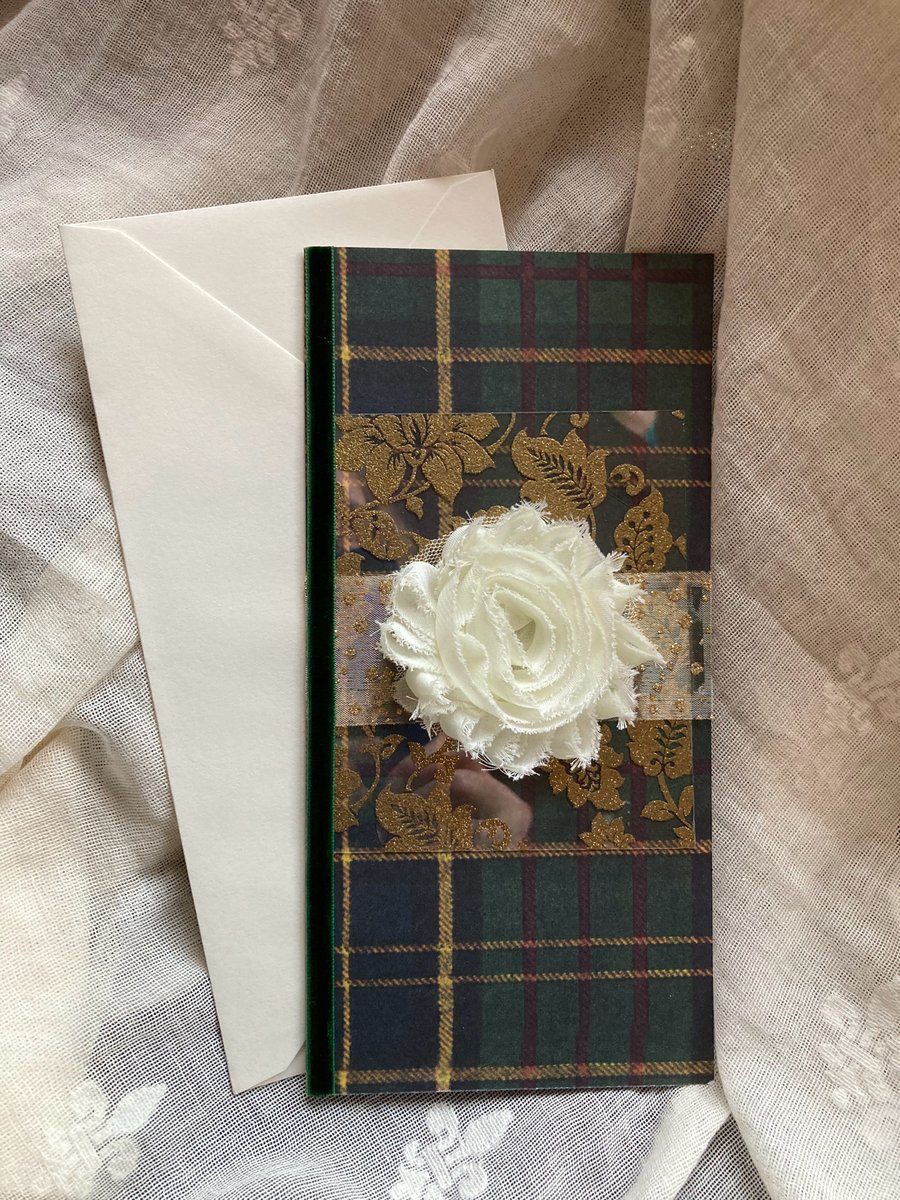  tartan and gold card