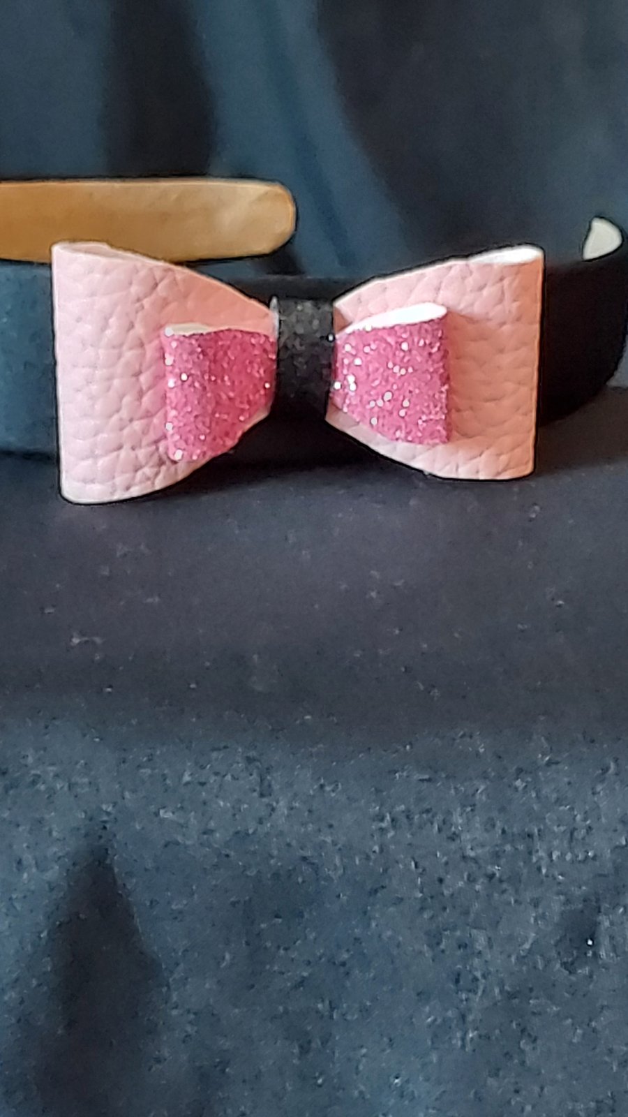 Alice band with handmade bow