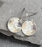 Disc earrings in sterling silver - Image 3