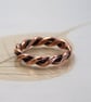Celtic Copper Ring Twisted 2mm Wire - Chunky Thumb Ring Gift for Men Twist Ring - Image 3