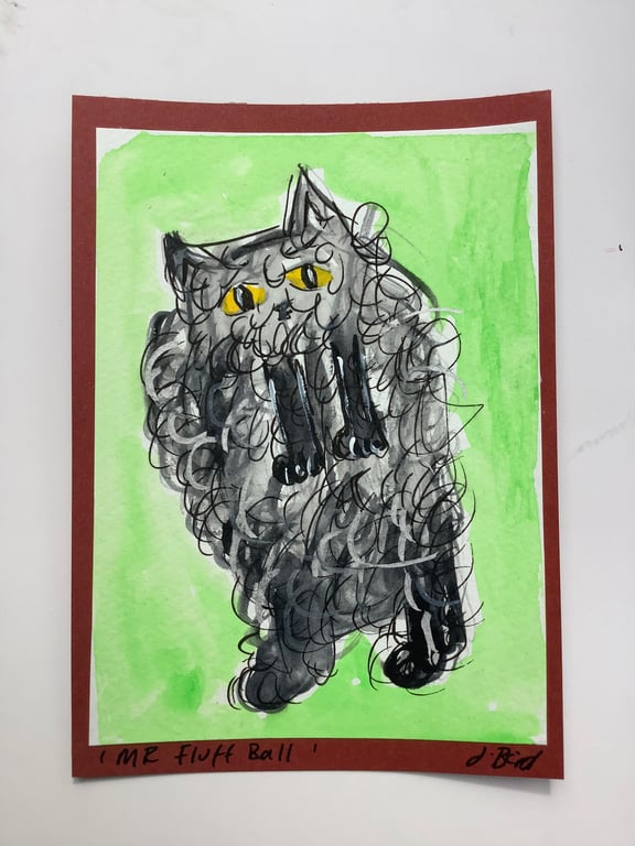 Original cat painting. Mummy. Cats. Pets. Animals. Cat lover 