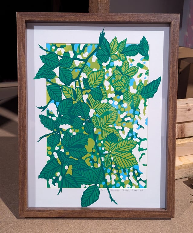 Summer Beech Lino Print 