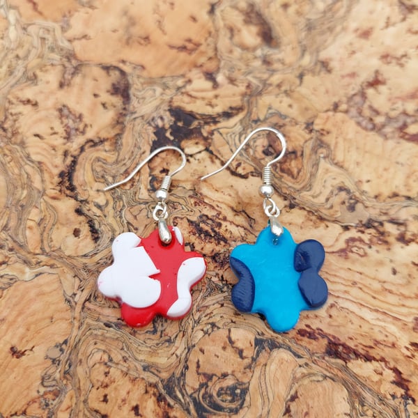 Lilo and stitch inspire flower dangles