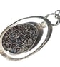 Dinosaur Bone Oval Necklace Recycled Sterling Silver Handmade Jewellery Gift - Image 9