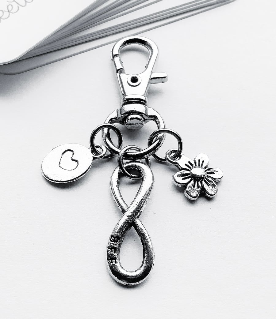 Small Best Friends Forever Bag Charm. BFF Charms. Bag Charm. Heart Charm. 