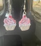 Handmade Free Standing Lace Earrings Cup cakes  - Image 1