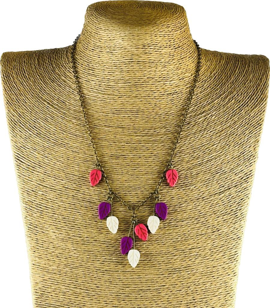 Autumn leaves necklace