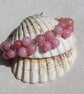 Pink Chalcedony Gemstone Beaded Bracelet "Cherish"