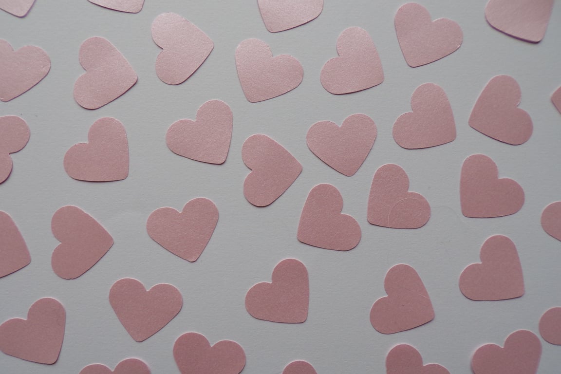 Confetti, Heart Confetti, Wedding Confetti, Table Confetti, Craft Confetti