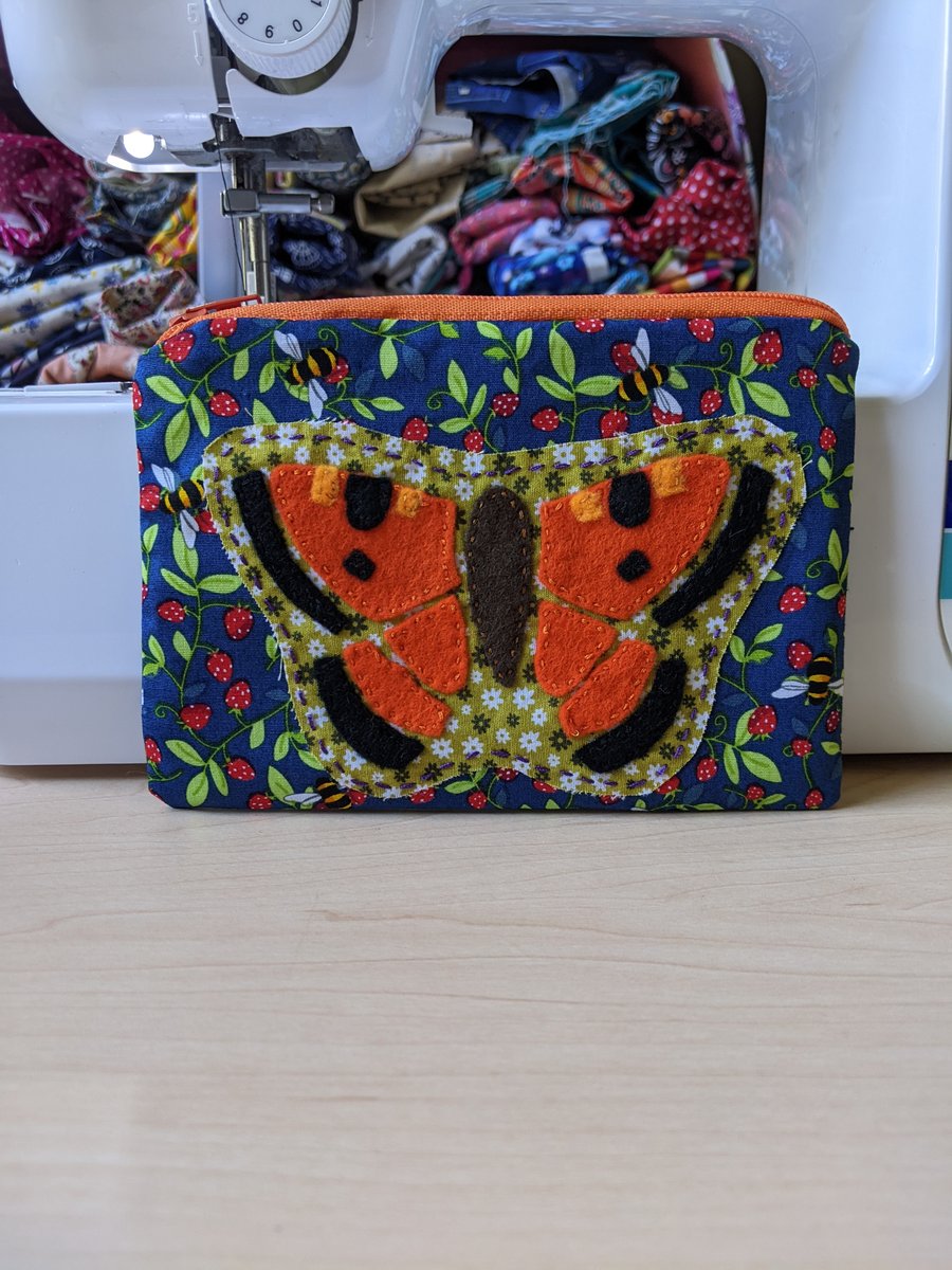 Butterfly Appliqué Purse