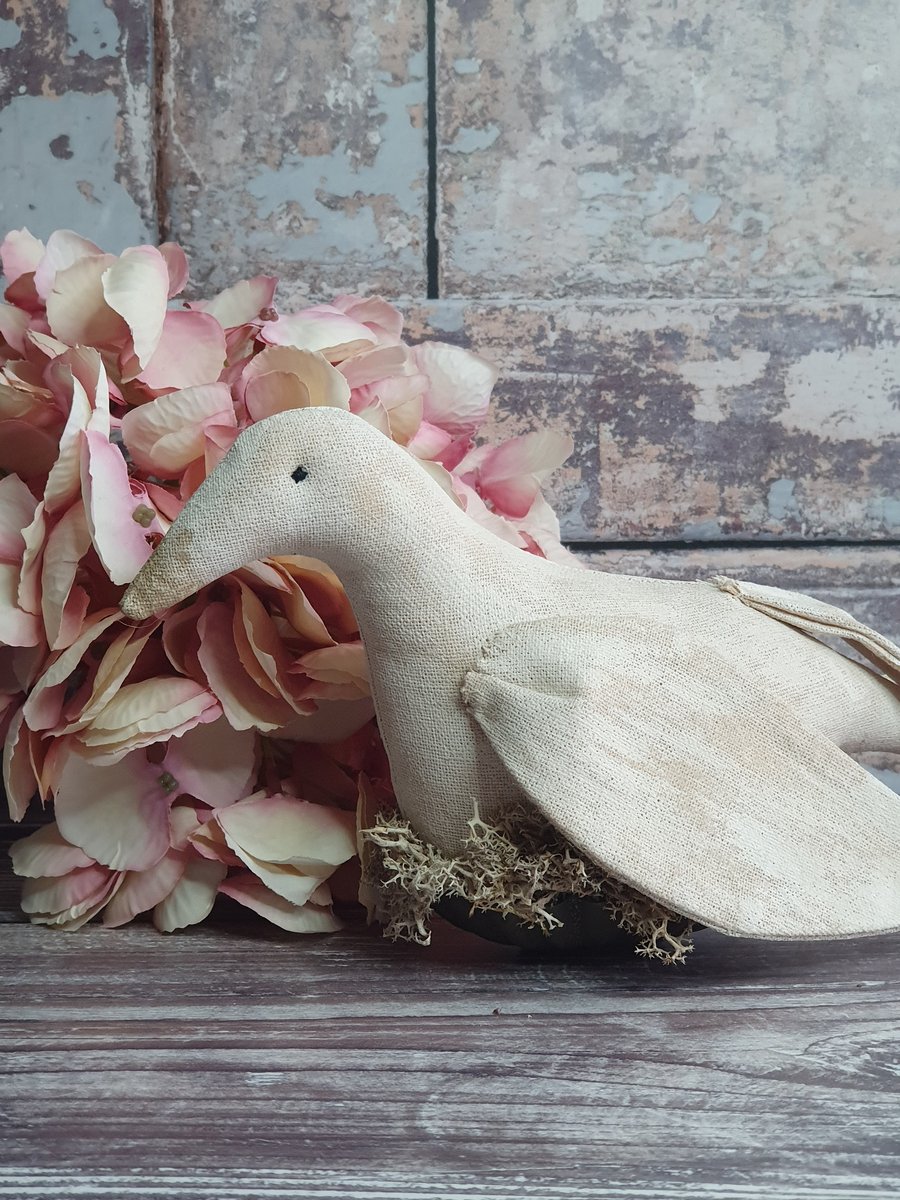 Primitive Handpainted Dove