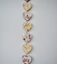 Ceramic Heart Hanging Decoration - Botanical Impressions - Nature Wall Art