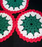 Christmas Coasters Crochet  A Set of 6  - Image 2