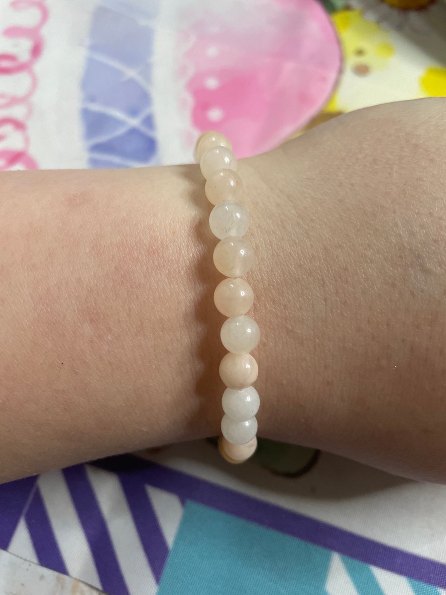 (Pink Dolomite Stone) Handmade Gemstone Bracelet (17cm)