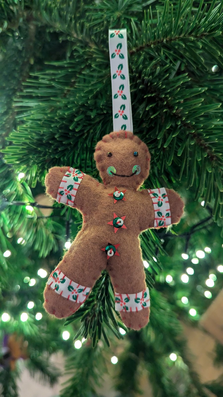 Gingerbread Man Christmas Tree Decoration