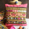 Handmade lavender bag, scented gift, hanging lavender sachet, Indian trim