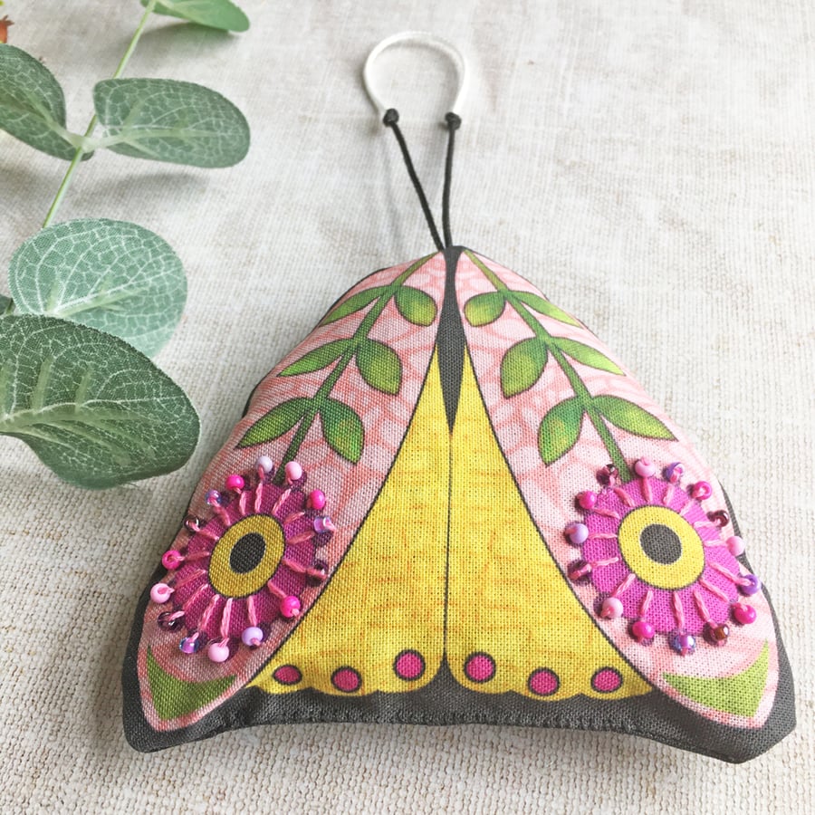 Lavender bag, handmade hanging lavender sachet, scented gift, moth lover