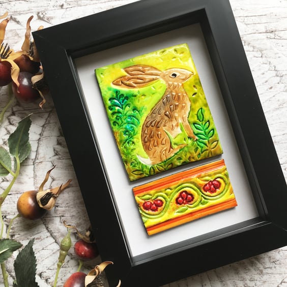 Hare picture, hare lover, hare art, gift for nature lover, hare gift,