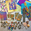 Huge craft stash, mixed media materials, craft bundle, craft materials