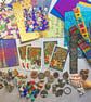 Huge craft stash, mixed media materials, craft bundle, craft materials