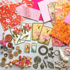 Huge craft stash, mixed media materials, craft bundle, craft materials