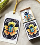 Embroidered beetle in upcycled vintage matchbox, keepsake gift, beetle lover