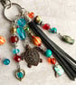 Handmade bag charm, – gift for turtle lover, gift for friend, stocking filler  - Image 2